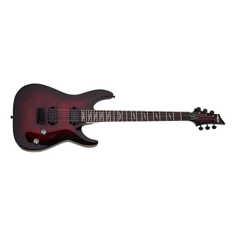 Guitarra Eléctrica Schecter Omen Elite-6 Cherry Burst Black Orientación De La Mano Diestro