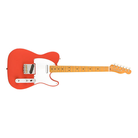 Guitarra Eléctrica Fender Vintera '50s Telecaster De Aliso Fiesta Red Brillante Con Diapasón De Arce Diestro