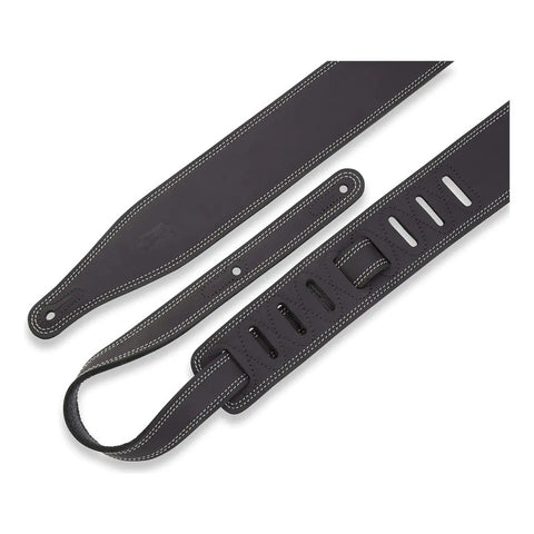 Correa De Guitarra De Cuero De 2.5 Pulgadas Levy's Leathers Negro