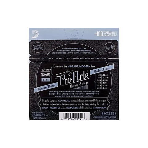 Cuerda De Guitarra De Nailon Y Carbono D'addario Pro-arté Ej45ff