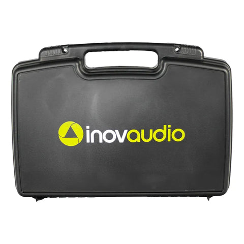 Micrófono Inalámbrico De Mano Doble Inovaudio Md-102 Negro