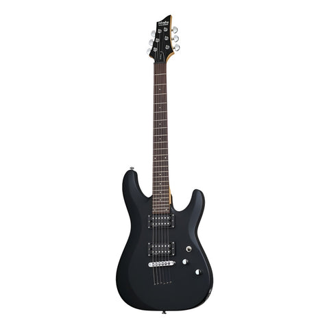 Guitarra Eléctrica 6 Cuerdas Schecter C-6 Deluxe Satin Black Diestro Satin Black Palo De Rosa