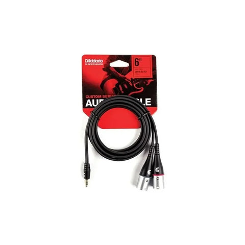 Cable P2 A Xlr Doble 1.83m D'addario Planet Waves Negro