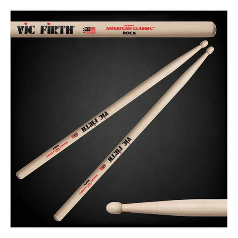 Par De Baquetas Rock Largo 16 5/8 Pulgadas Vic Firth Madera