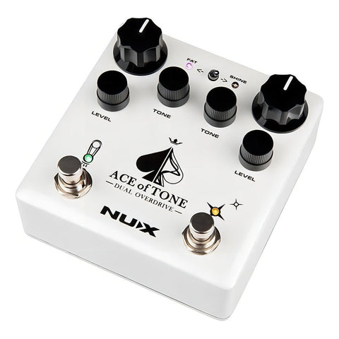 Pedal De Efecto Overdrive Nux Verdugo Ace Of Tone Ndo-5 Blanco
