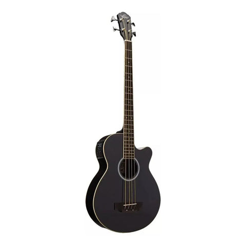 Bajo Acústico 4 Cuerdas Color Negro Oscar Schmidt Ob100 Blk Diestro Negro Brillante 4