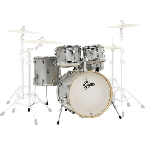 Batería Acústica Serie Catalina Maple 5 Pz, Gretsch Mpl 5 Pz Plateado