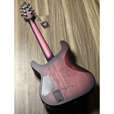 Guitarra Schecter C-1 Platinum Satin Purple Burst Diestro Lila Ébano