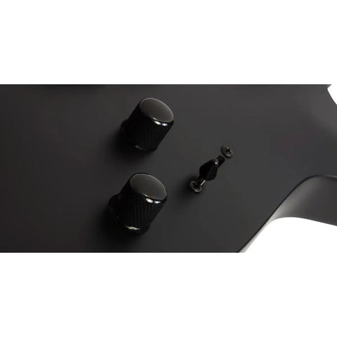 Guitarra Eléctrica Schecter Damien Damien-6 Negro Satinado Color Satin Black Material Del Diapasón Rosewood Orientación De La Mano Diestro Palo De Rosa