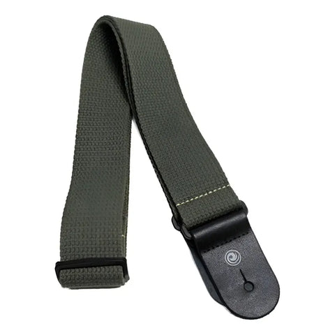Correa Verde Algodón Planet Waves 50ct02 Guitarra Bajo Ajustable 151cm