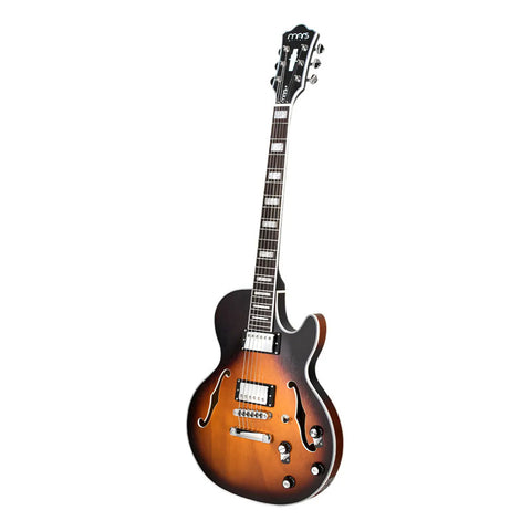 Guitarra Eléctrica 6 Cuerdas Mars Les Paul Jazz Color Marrón Oscuro Material Del Diapasón Palo De Rosa Orientación De La Mano Diestro