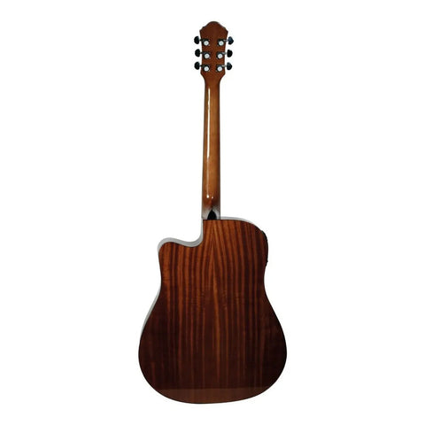 La Sevillana Tx-200ceq Tsb Guitarra Electroacústica Texana Color Sombreado Orientación De La Mano Diestro