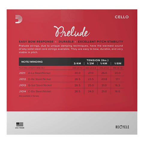 Juego Cuerdas P/violonchelo Escala 3/4 Daddario J-1010 3/4m