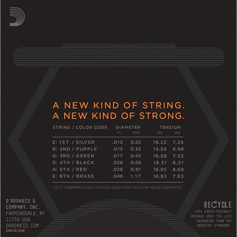 Cuerda La Para Guitarra Eléctrica D'addario Daddario Nyxl1046