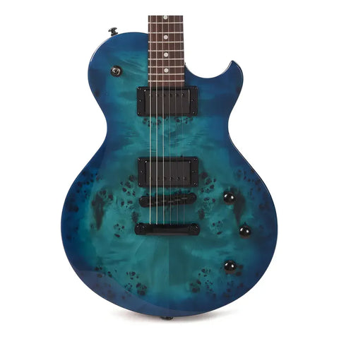 Guitarra Eléctrica Schecter Solo-ii Standard Ocean Blue Burs Color Azul Orientación De La Mano Diestro Palo De Rosa