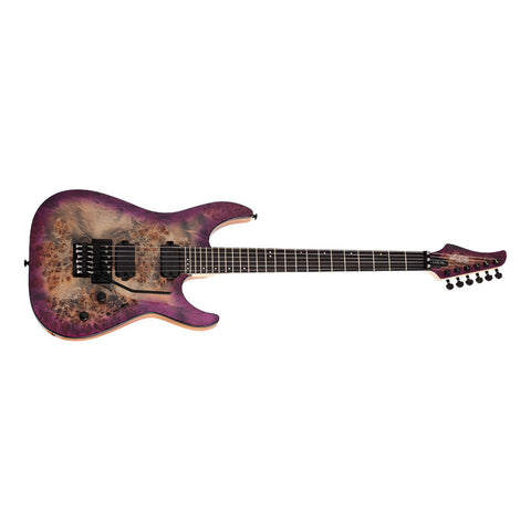 Guitarra Eléctrica Sólida 6 Cuerdas Schecter C-6 Fr Pro Aub Diestro Aurora Burst Wengué
