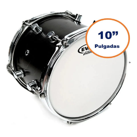 Evans B10g2 Parche Tom Timbal 10 Pulgadas Blanco Batería