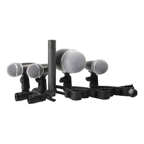 Set De 5 Micrófonos Para Batería Eikon Dmh5xl Negro