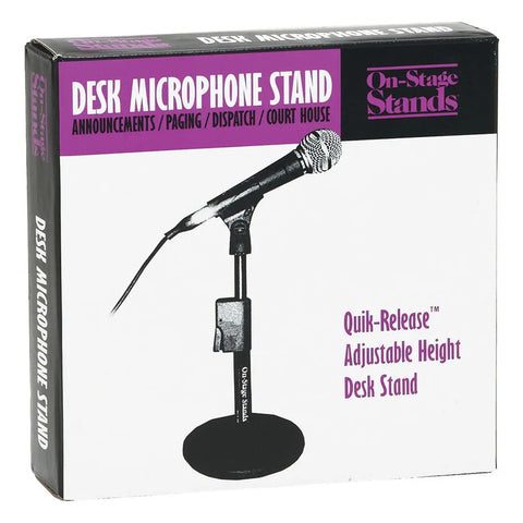 Soporte Para Microfono De Escritorio On Stage Ds7200qrb Negro