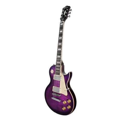 Guitarra Eléctrica Les Paul Mars Lp Standard Purple Ppl Diestro Violeta Oscuro Palo De Rosa