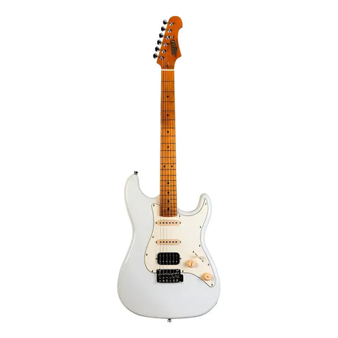 Guitarra Eléctrica Jet Guitars Js400 Tilo Tremolo 6 Cuerdas Blanca Diestro