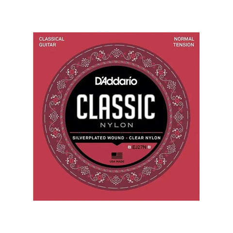 D'addario Classic Ej27n Tensión Normal Cuerdas Guitarra Nylon