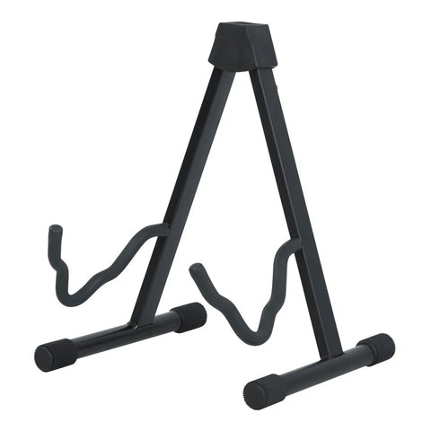 Soporte De Suelo Para Guitarra Eléctrica Frameworks Plegable De Acero Negro