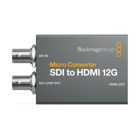 Blackmagic Micro Convertidor Sdi To Hdmi 12g Psu Con Fuente Gris