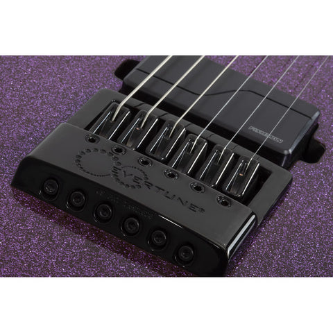 Guitarra Schecter Daniel Haniß Danskimo-6 Purple Sparkle Diestro Violeta Ébano