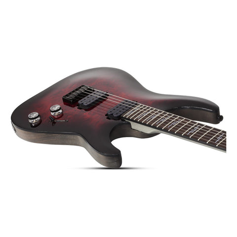 Guitarra Eléctrica Black Cherry Burst Schecter Omen Elite-6 Diestro Black Cherry Burst Palo De Rosa
