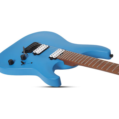 Guitarra Elect Satin Royal Sapphire Schecter Aaron Marsh Color Azul Claro Material Del Diapasón Arce Tostado Orientación De La Mano Diestro