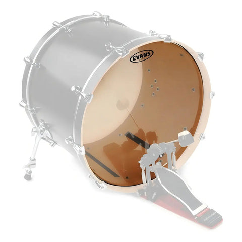 Parche Evans 22 Bd22g2 Para Bombo Doble Capa Blanco