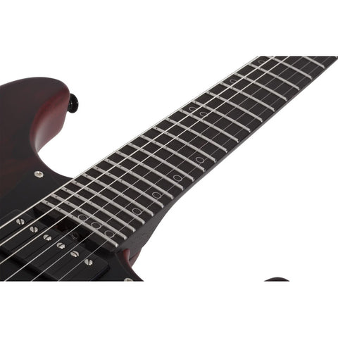Guitarra Schecter Sun Valley Super Shredder Exotic Ht Zirico Diestro Bordó Ébano