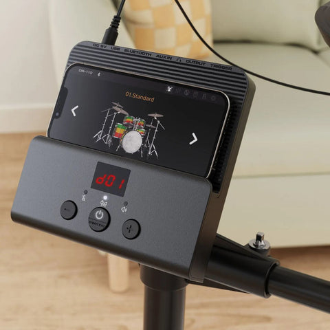 Batería Electrónica Nux Dm-110 Negra, Negro