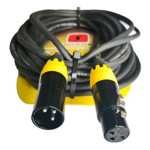 Cable Solcor Para Micrófono O Señal Xlr-xlr 5226l10 10mt Color Negro