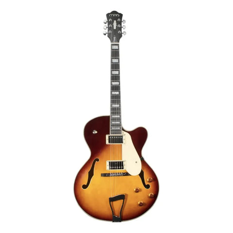 Guitarra Mars Electrica Mod. Jazz Archtop Diestro Violin Sunburts