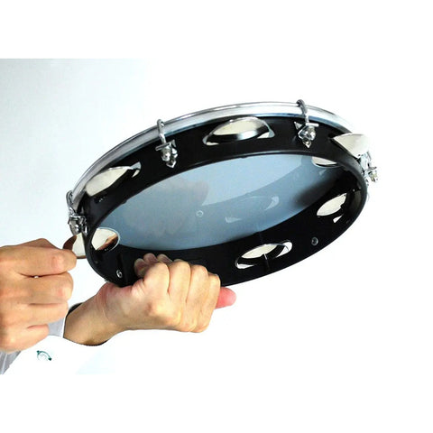 Pandero Con Parche De Napa Plastico Abs Meinl Pa10abs-bk-nh Negro