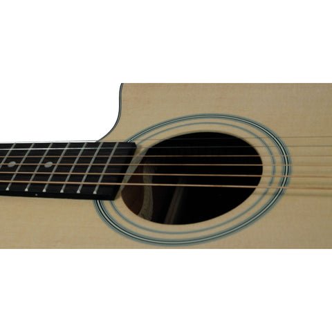 Guitarra Electroacústica Tipo Texana La Sevillana Tx100ceqss Natural