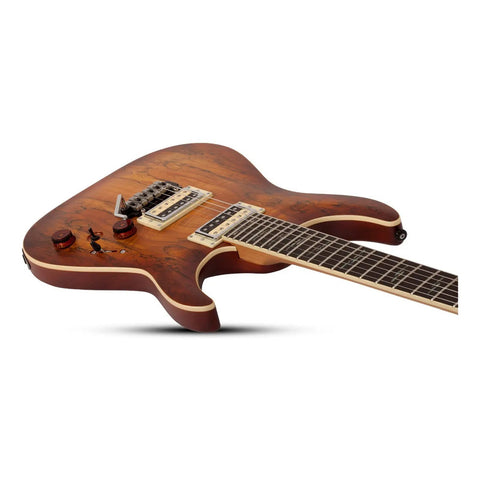 Guitarra Electrica Solida Schecter C-1 Exotic Spalted Maple Diestro Black Cherry Palo De Rosa