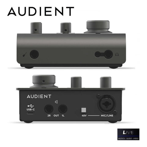 Interfaz De Audio Audient Id4 2ª Gen Conexión Usb Negro 24-bit 96 Khz