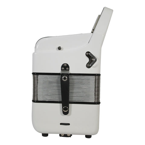 Acordeón Blanco 31 Botones Tono De Sol Moretti Milan 3s Gcf