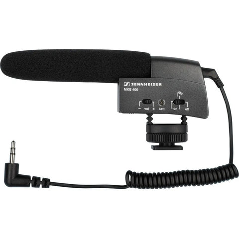 Micrófono Compacto P/ Video Cámara, Sennheiser Mke400 Negro