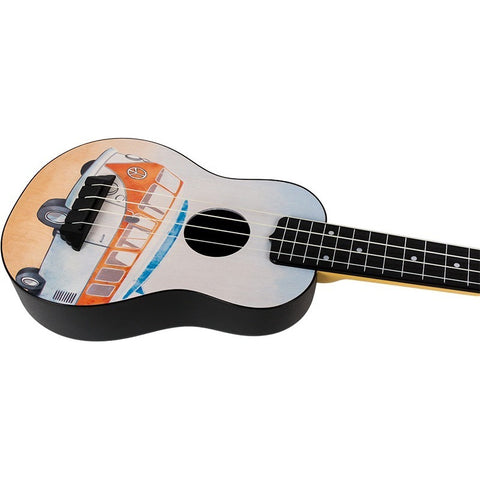 Ukulele Soprano Tus-25 Bus Viaje Con Funda Flight Ukelele # Color Blanco