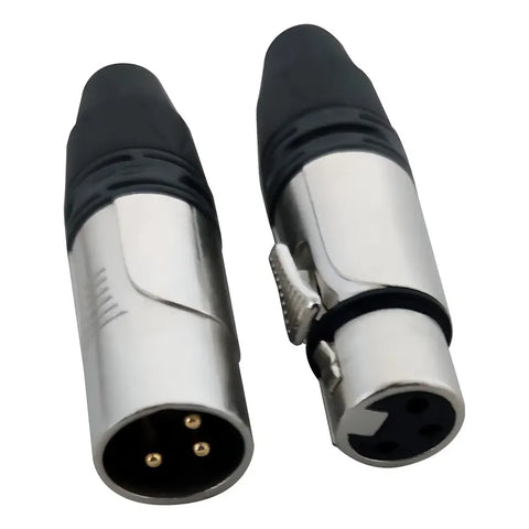 Conectores Xlr Canon 3 Polos Proel Dhfxmx3nk Hembra Macho Chapado En Oro