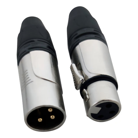 Par Conectores Xlr Hembra Y Macho De 3 Polos Proel Dhfxmx3nk