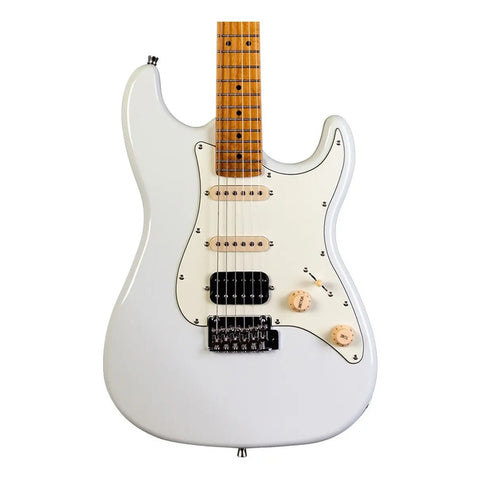 Guitarra Eléctrica Jet Guitars Js400 Tilo Tremolo 6 Cuerdas Blanca Diestro