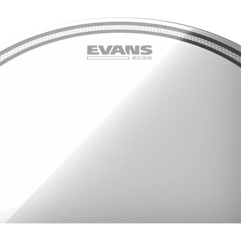 Set Parches Evans Ec2 Clear Doble Capa Etp-ec2sclr-f 10 12 14 Pulgadas