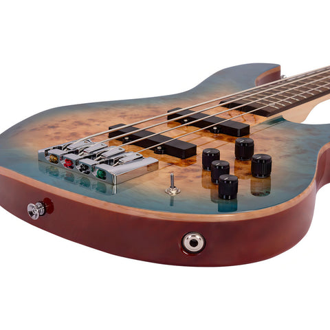 Bajo Eléctrico De 4 Cuerdas Con Case Serie Unique Bass Maste