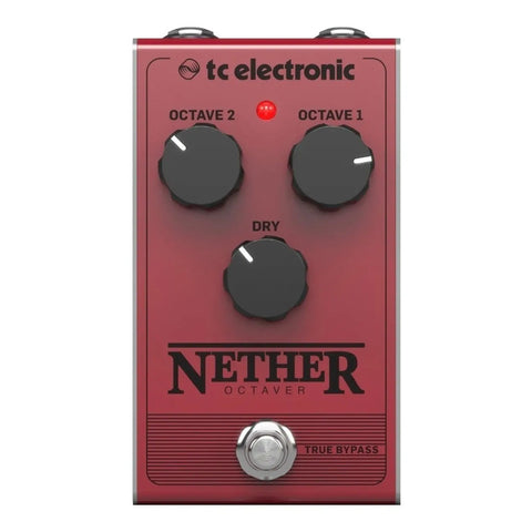 Pedal Para Guitarra, Tc Electronic Nether Octaver Rojo