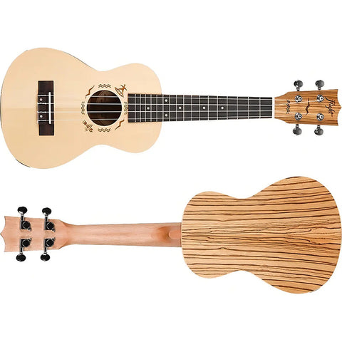 Ukulele Concierto Duc525 Sp/zeb, Flight Duc525 Sp/zeb Color Marrón